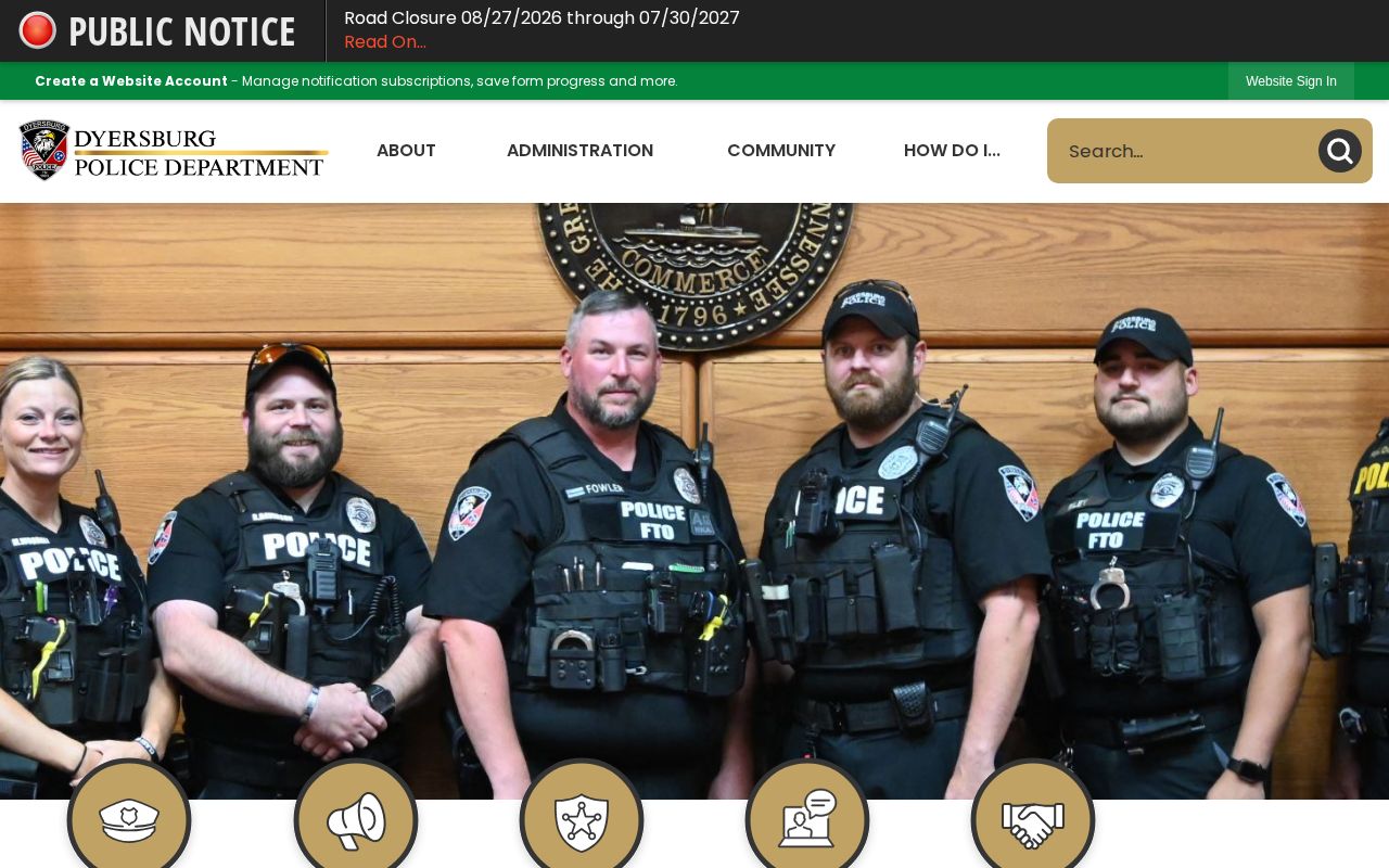 Dyersburg Police Department arrest-record source