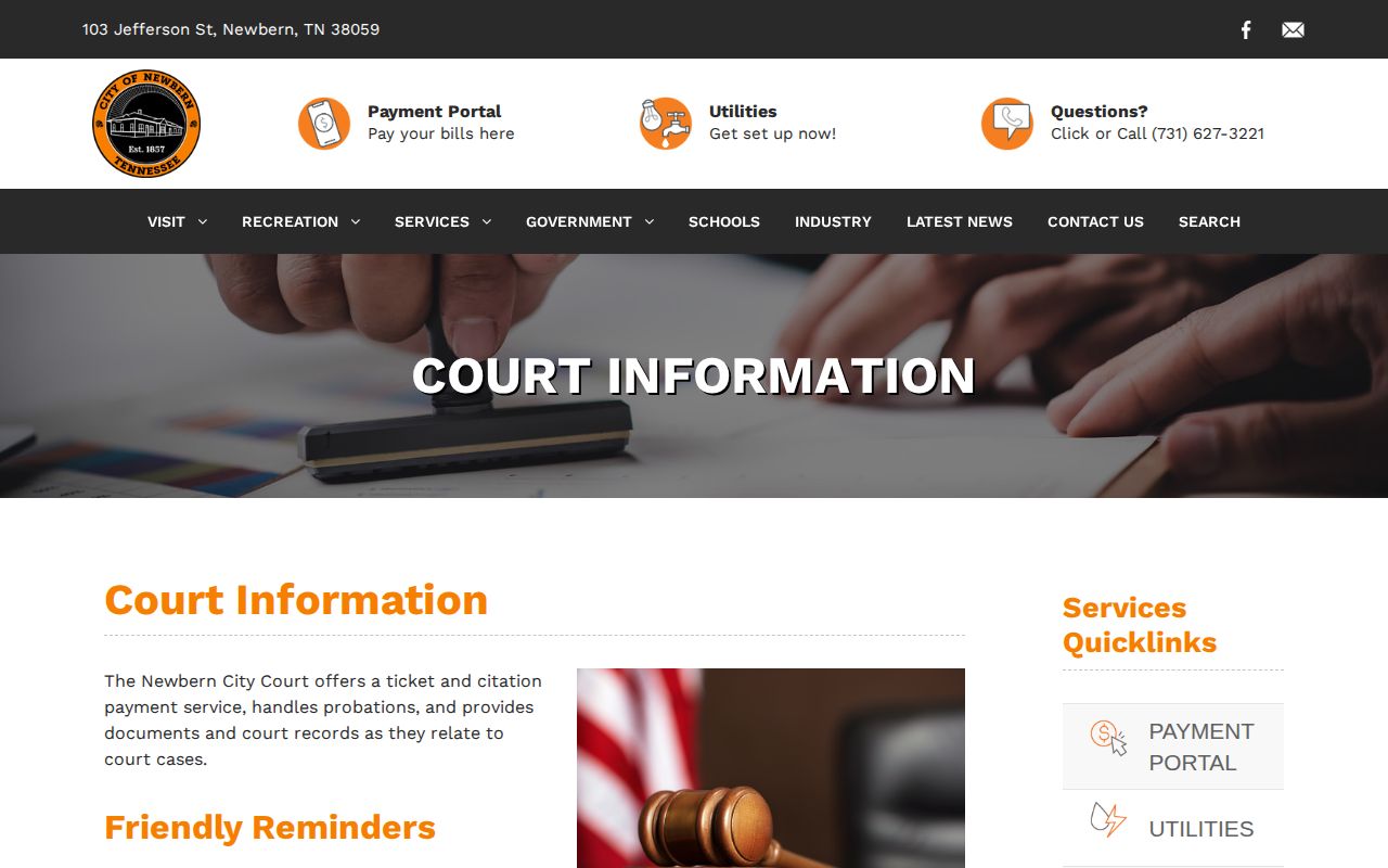 Newbern City Court booking-record follow-up source